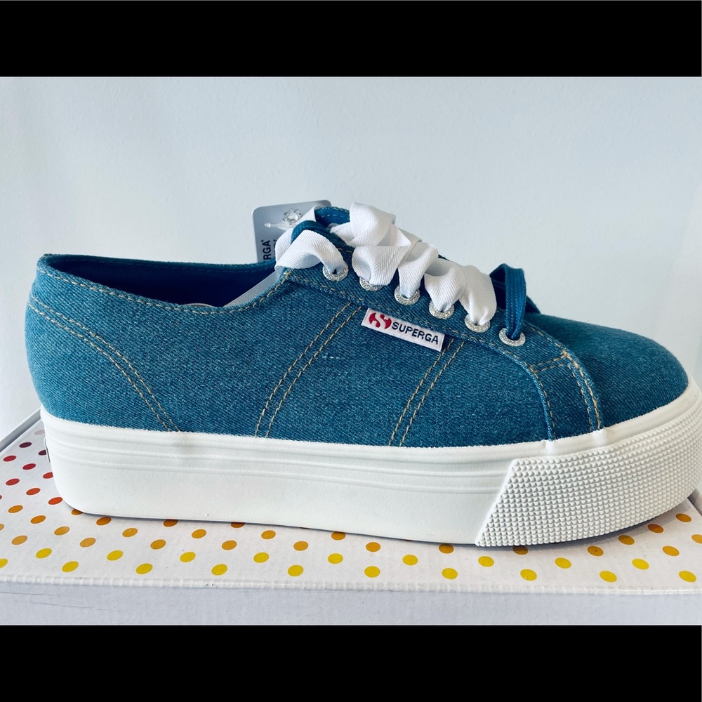 ✨HOST PICK ✨ SUPERGA  | Denim platform sneakers (NWT) - Picture 8 of 8